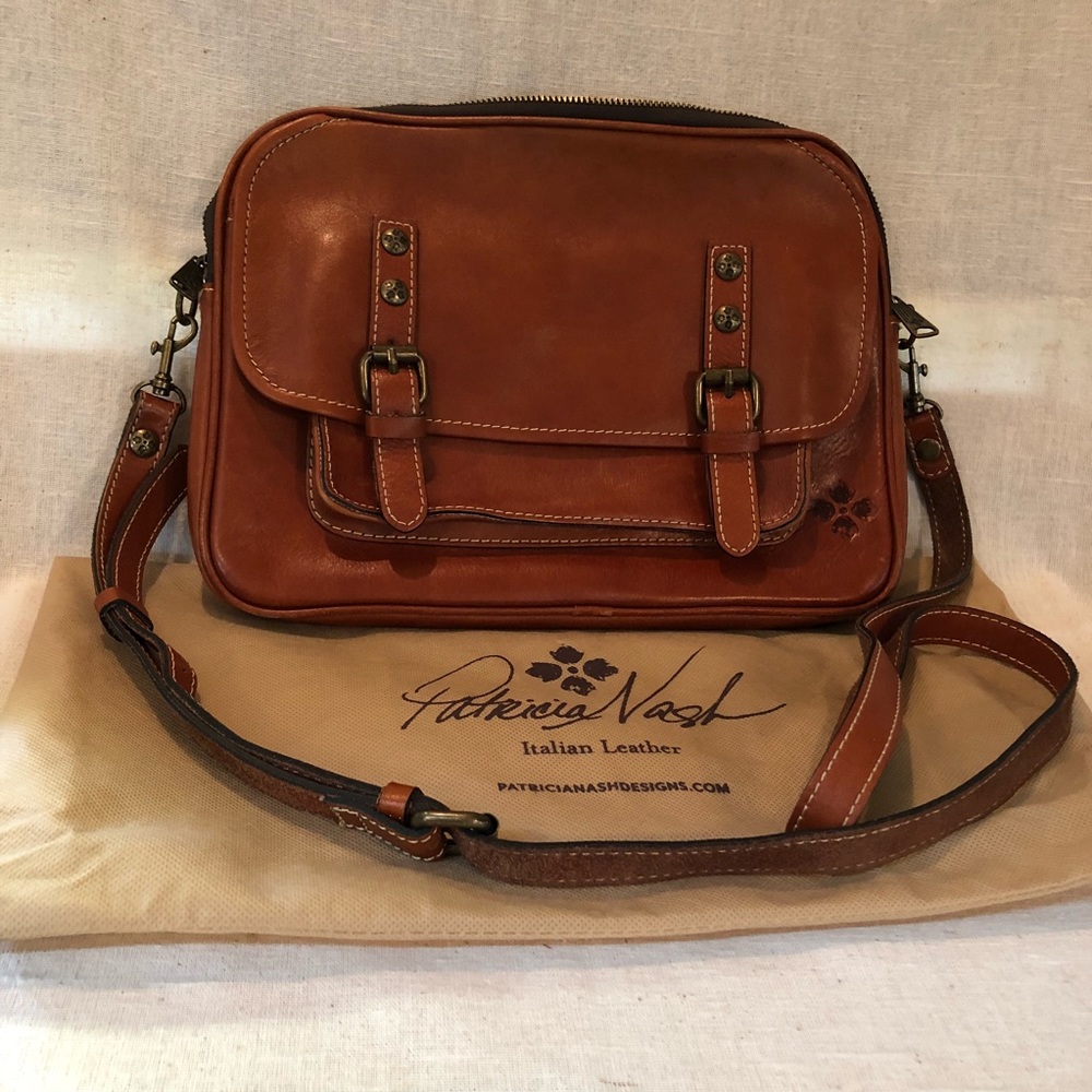 Patricia Nash Leon Italian Leather Cross Body Bag